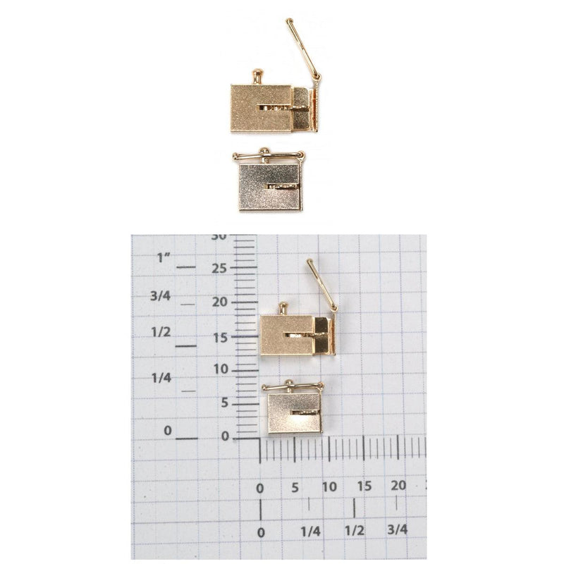 14KY & 14KW 6 mm Closed Box Solder on Clasp - Otto Frei