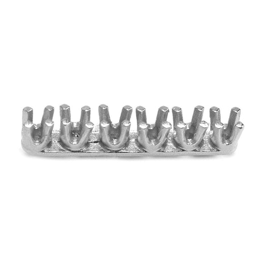 14KY 6 Stone Strip Settings for 1.0 to 2.7mm Round Stones Cast - Otto Frei