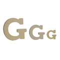 Goldblock-Initiale 8,0 mm G - 14K Gelb