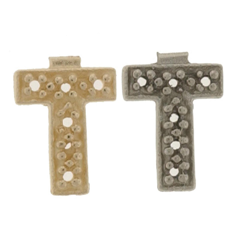 14KY & 14KW  Block Initial 9mm T For .01pt Stone - Otto Frei