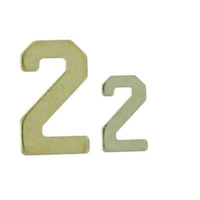 14KY & 14KW Block Numeral 5.3mm #2 - Otto Frei