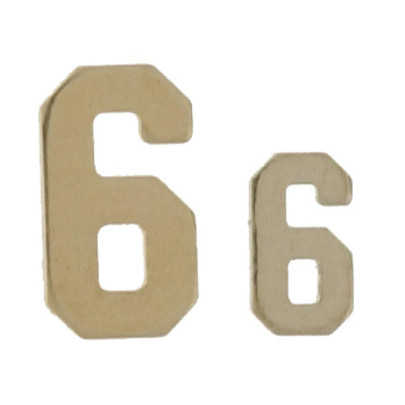 14KY & 14KW Block Numeral 8.0mm #6 - Otto Frei