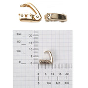 14KY & 14KW Foldover Clasps 10mm x 3mm - Otto Frei