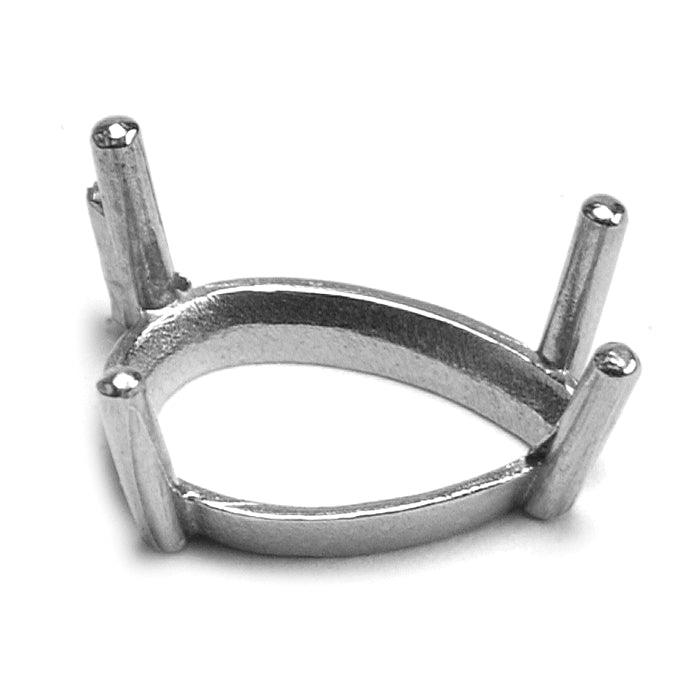 14KY & 14KW Pear Single Gallery 4-Prong Cast - Otto Frei