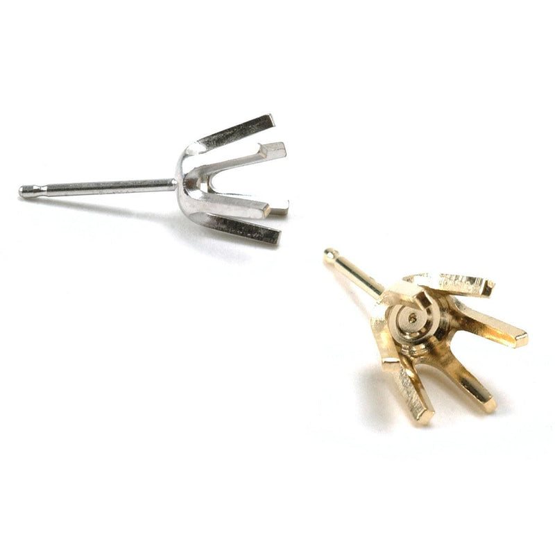 14KY & 14KW Round 6 Prong Die Struck with Friction Posts - Otto Frei