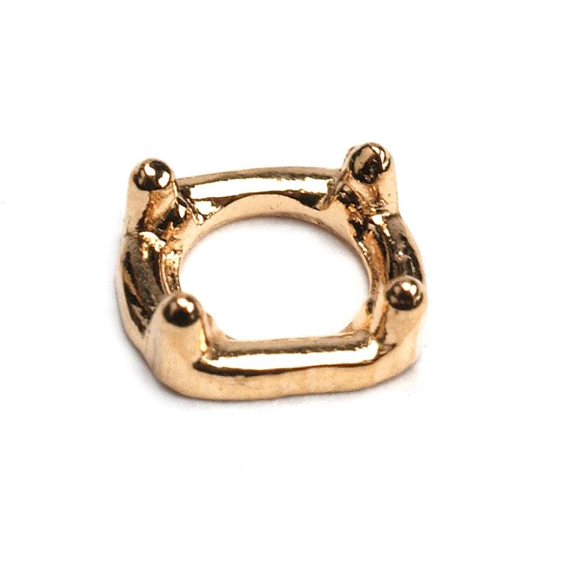 14KY & 14KW Strip Settings for 5.0mm Round Stones Die Struck - Otto Frei