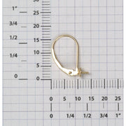 14KY & 18KY Lever Backs 4.0mm Cup with Peg - Otto Frei