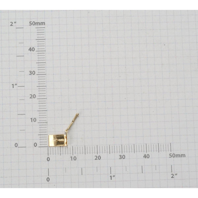 14KY & 18KY Tongue only for 5.0mm Closed Box Clasp - Otto Frei