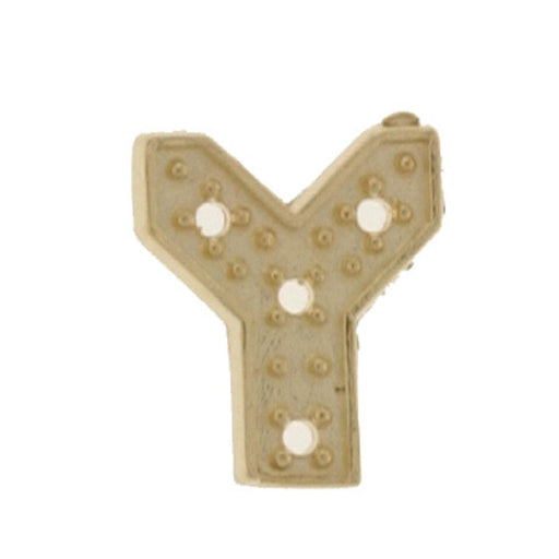 14KY Block Initial 8mm Y For .01pt Stone - Otto Frei