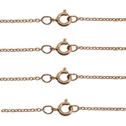 14KY Curb Chain 0.9mm with Spring Ring Clasp - Otto Frei