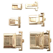 14KY Double Tab Box Solder On Clasps - Otto Frei