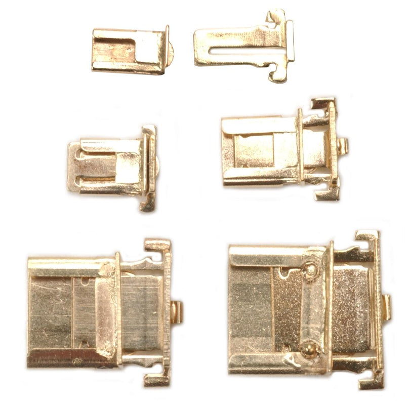 14KY Double Tab Box Solder On Clasps - Otto Frei