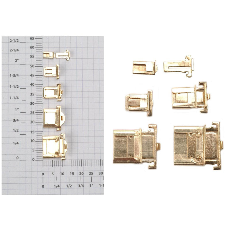 14KY Double Tab Box Solder On Clasps - Otto Frei