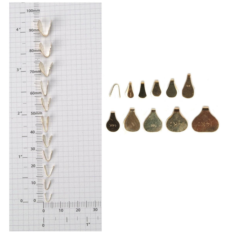 14KY Flat Chain End Caps - Otto Frei