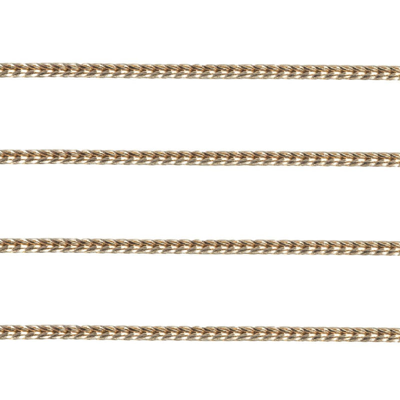 14KY Foxtail Chain 1.0mm Sold by the Inch - Otto Frei