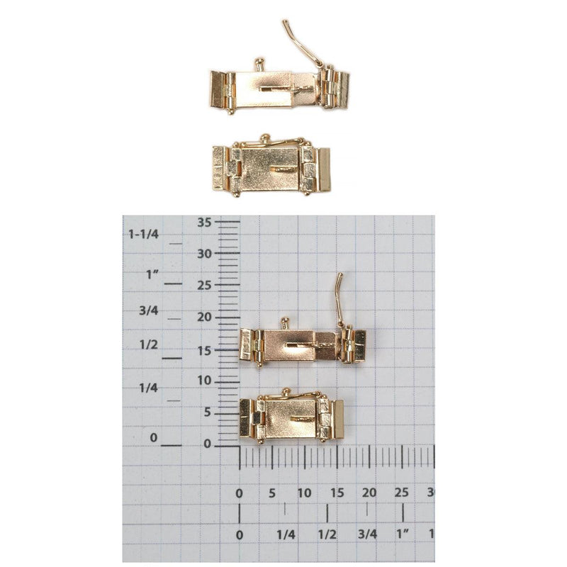14KY Hinged Box Clasps 5 mm or 6 mm - Otto Frei