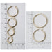 14KY Hoop Earrings 3.0mm x 15mm to 40mm - Otto Frei