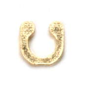 14KY Hoop Earrings Pinstem Small C Catch - Otto Frei