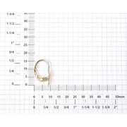 14KY Lever Backs Tear Drop with Closed Ring at 90 Degrees - Otto Frei