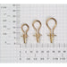 14KY Omega Earring Clips with Hollow Lugs-SM, MED & LG - Otto Frei