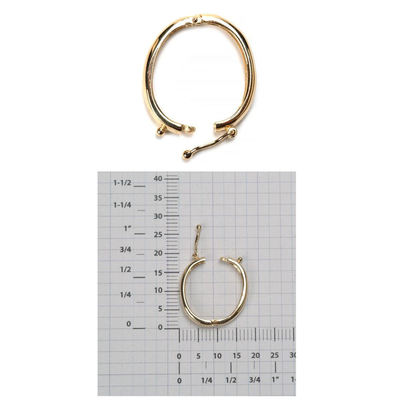 14KY Oval Pearl Shortener Clasp - Otto Frei