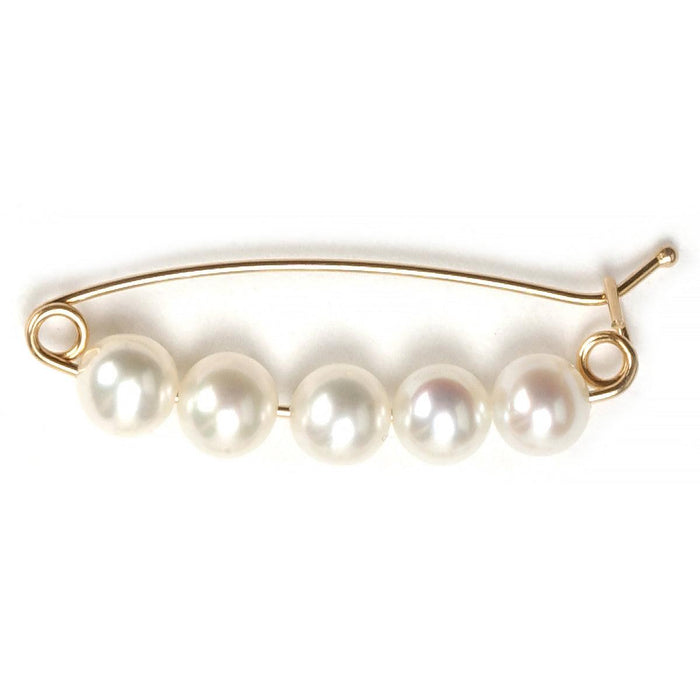 14KY Pearl Shortener with Five Cultured Freshwater Pearls - Otto Frei