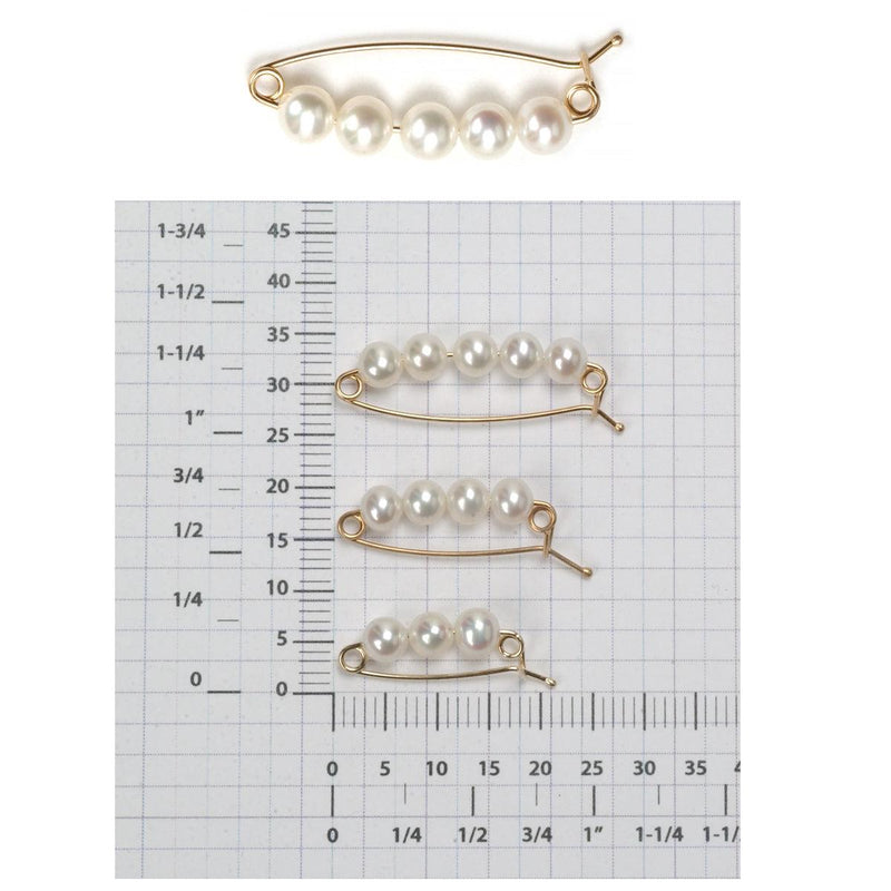 14KY Pearl Shortener with Five Cultured Freshwater Pearls - Otto Frei