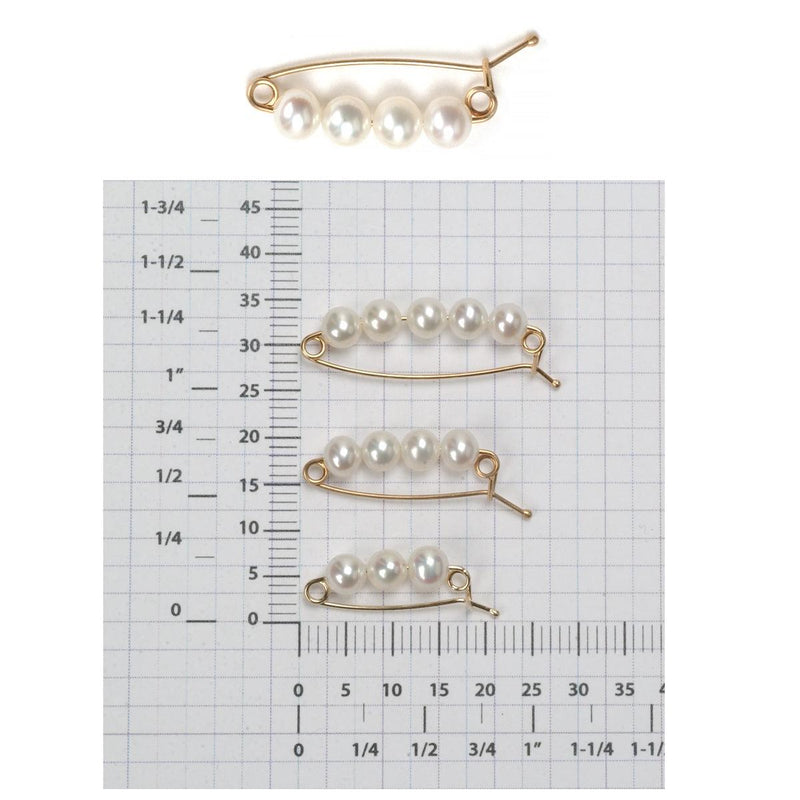 14KY Pearl Shortener with Four Cultured Freshwater Pearls - Otto Frei