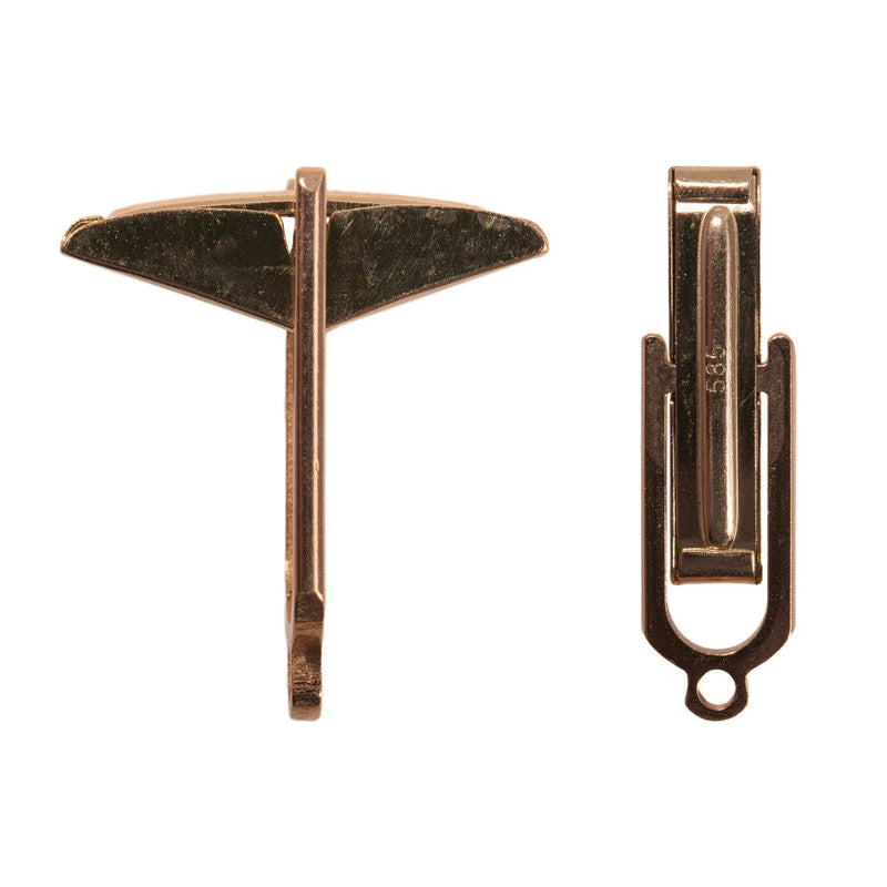 14KY Plain Cuff Links-Body Only - Otto Frei