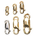Moschettone rettangolare color oro con anello - Oro giallo 14K / 7.0 x 2.5mm