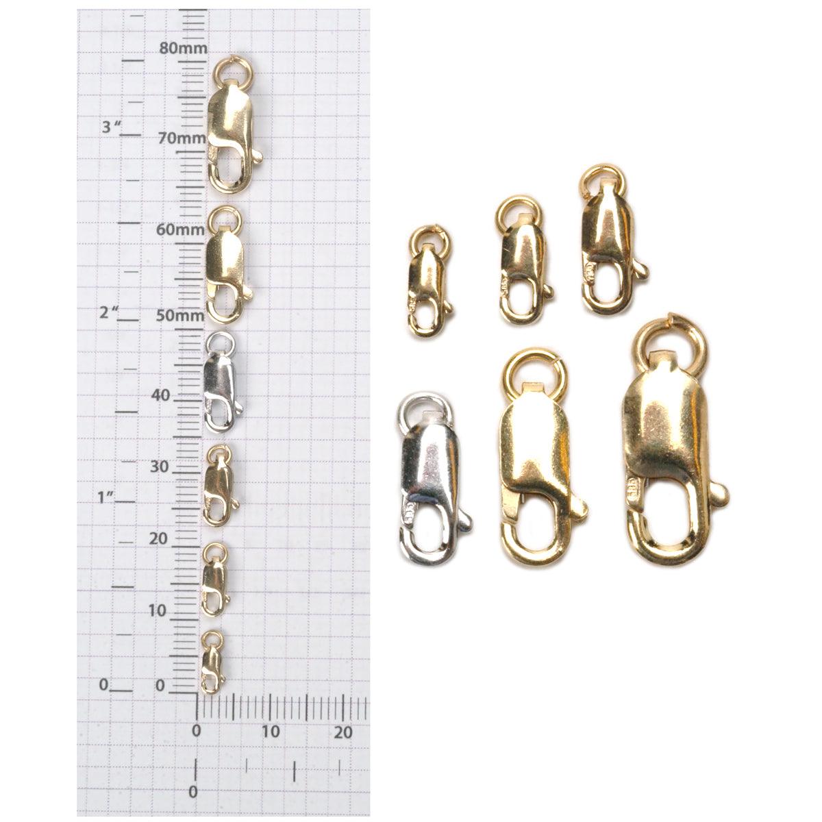 14K Gold Rectangular Lobster Claw Clasp | Jump Ring: Otto Frei