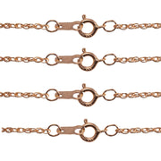 14KY Rope Chains 0.9mm with Spring Ring Clasp - Otto Frei