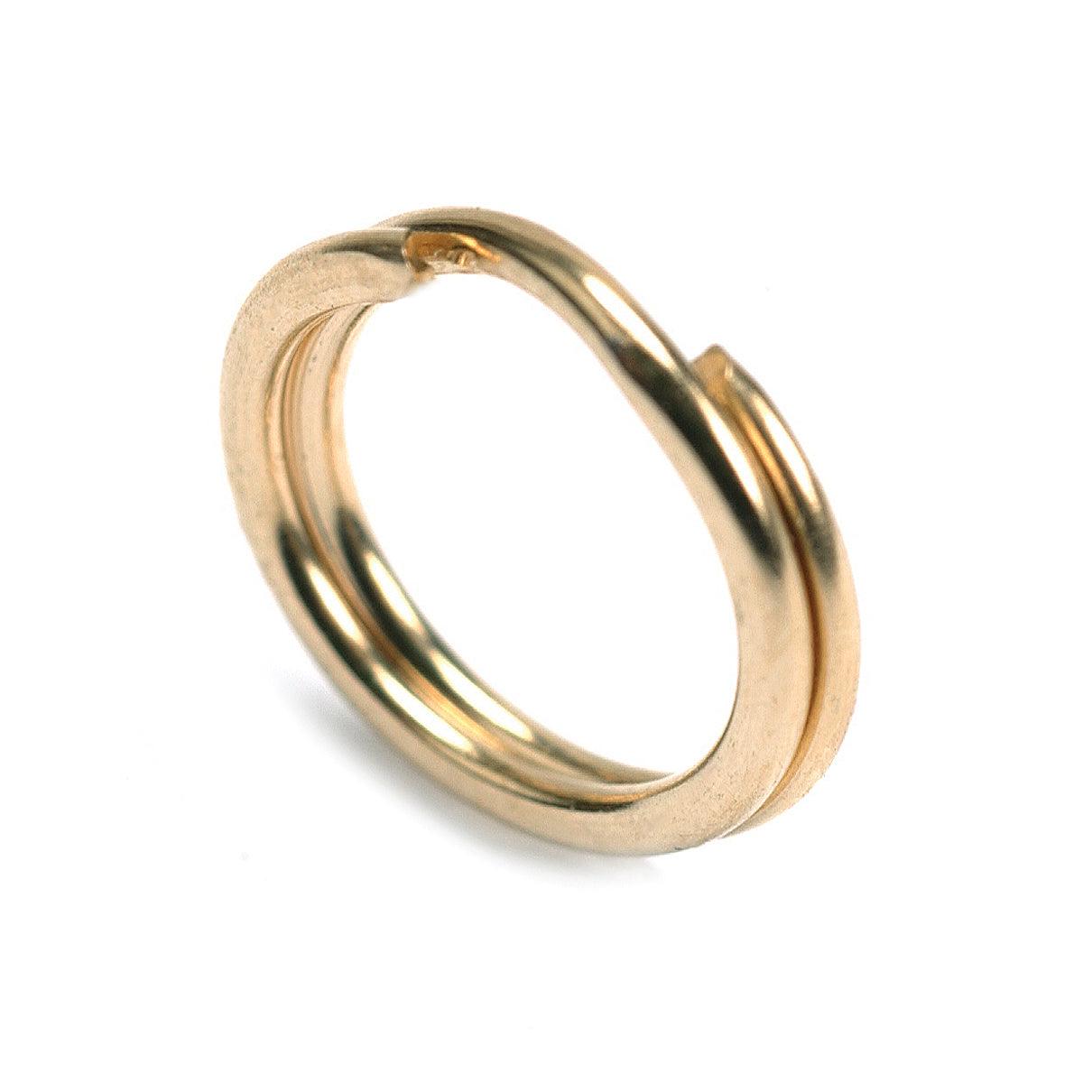 Gold Round Split Rings 4.5mm | 14K Yellow — Otto Frei