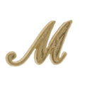 Gold Cast Script Initial 7mm – M - 14K Yellow