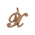 Goldenes Skript-Initial X – 7mm - 14K Gelb