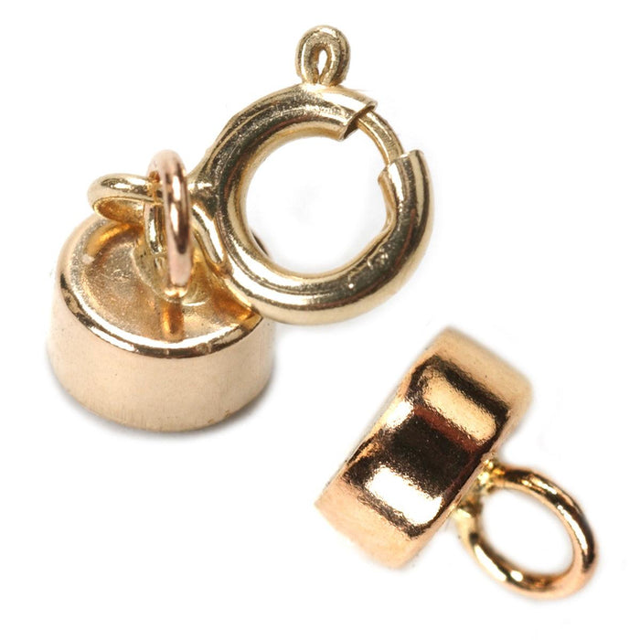 14KY Small Magnetic Clasps with 5mm Spring Ring - Otto Frei
