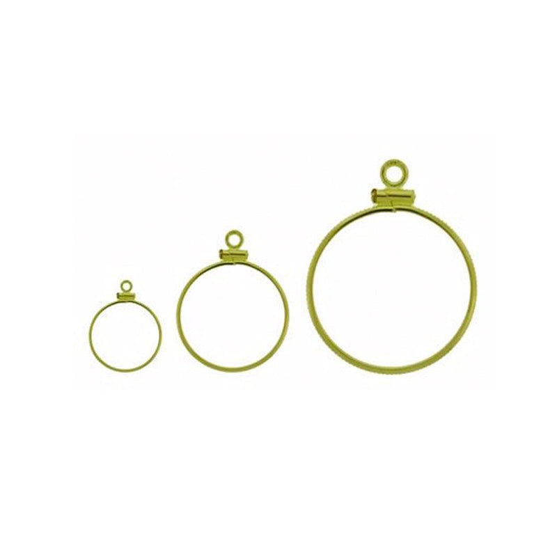 14KY, Sterling Silver & Yellow Gold Filled American Coin Mountings-Coin Edge - Otto Frei