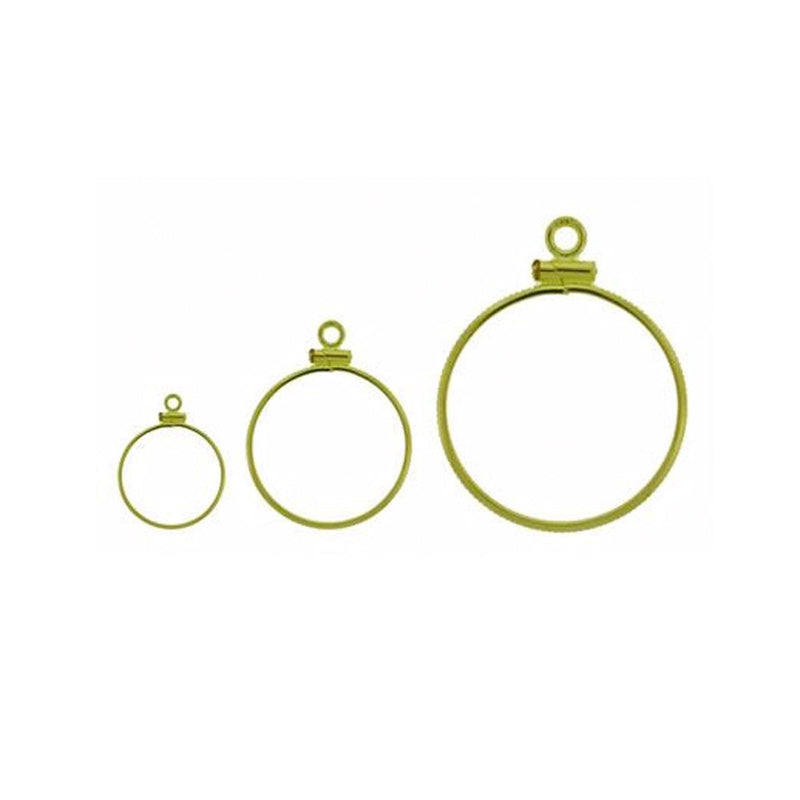 14KY, Sterling Silver & Yellow Gold Filled Canadian Coin Mountings - Coin Edge - Otto Frei