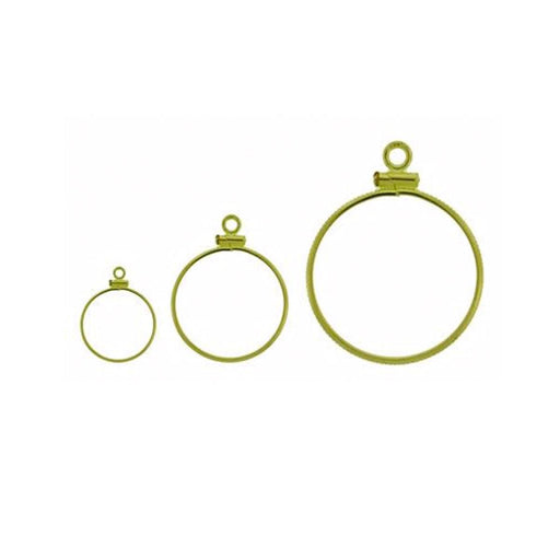 14KY, Sterling Silver & Yellow Gold Filled English Coin Mountings - Coin Edge - Otto Frei