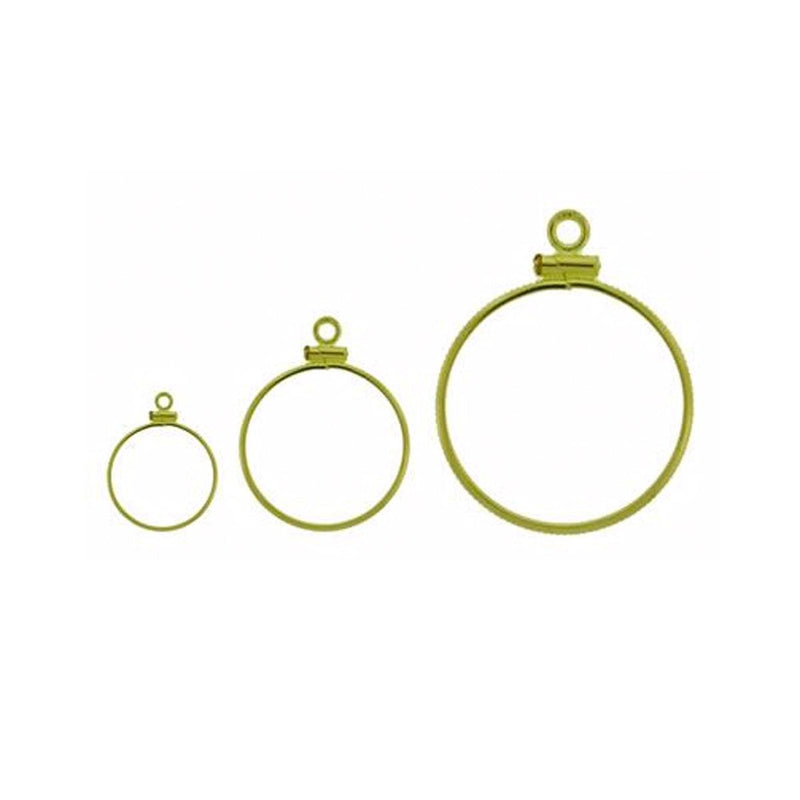 14KY, Sterling Silver & Yellow Gold Filled Mexican Coin Mountings - Coin Edge - Otto Frei