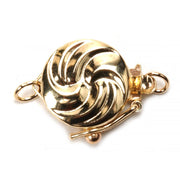 14KY 12 mm x 10mm Pearl Clasp Ball with Safety Catch - Otto Frei