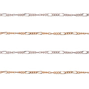 14KY,14KW & 18KY Figaro Chain 1.5mm Sold by the Inch - Otto Frei