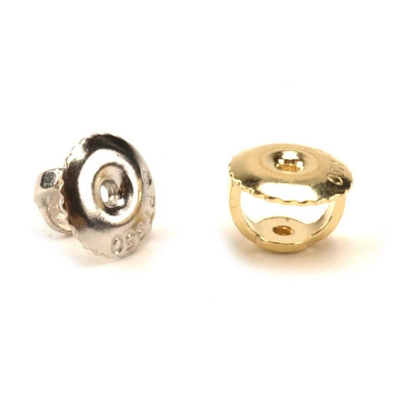 14KY,14KW,14KP,18KY,18KW & Platinum .041" Threaded Earring Backs-5.75mm OD - Otto Frei