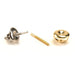 14KY,14KW,18KW & Platinum .034" Threaded Earring Posts & 6.5mm Threaded Backs Sets - Otto Frei
