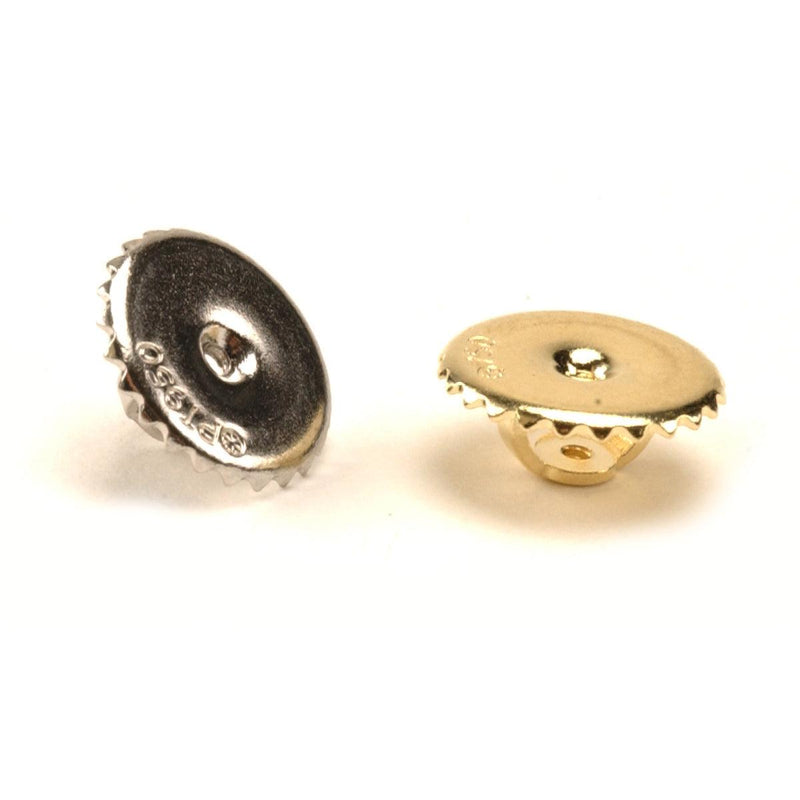 14KY,14KW,18KW & Platinum .041" Threaded Monster 9mm Earring Backs - Otto Frei