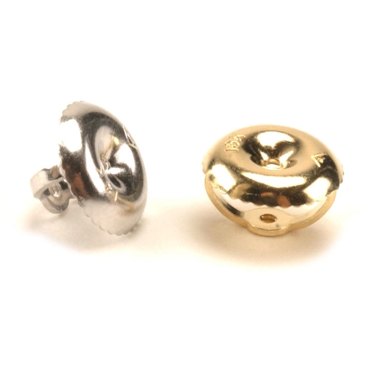 Gold Threaded Earring Backs .030