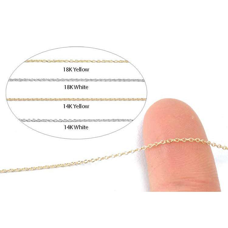 Gold Cable Chain 1.15mm by the Inch | 14K & 18K — Otto Frei