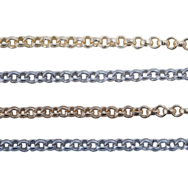 14KY,14KW,18KY & 18KW Rolo Chain 2.0mm Sold by the Inch - Otto Frei