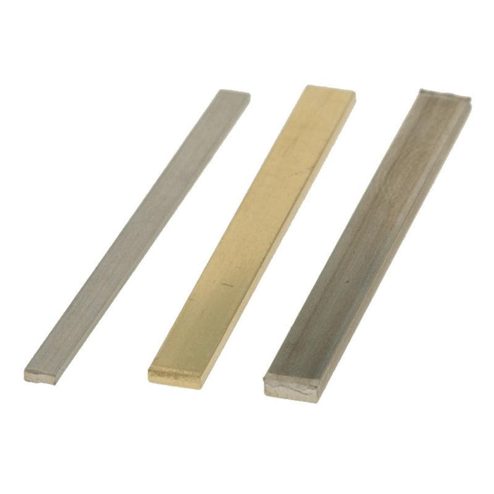 10KY,14KY,14KW,18KY & Platinum Flat Ring Sizing Stock - Sold in 2" Lengths - Otto Frei