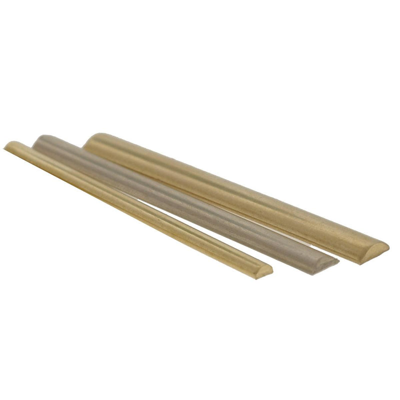 14KY,14KW,18KY & Platinum Half Round Ring Sizing Stock-Sold in 2" Lengths - Otto Frei